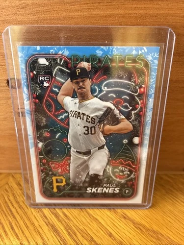 Paul Skenes | 2024 Topps Holiday Base Rookie Card #H165 | Pittsburgh Pirates