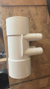 Waterway 672-7110 PVC Manifold 3/4 Barb Slip x Slip Fitting