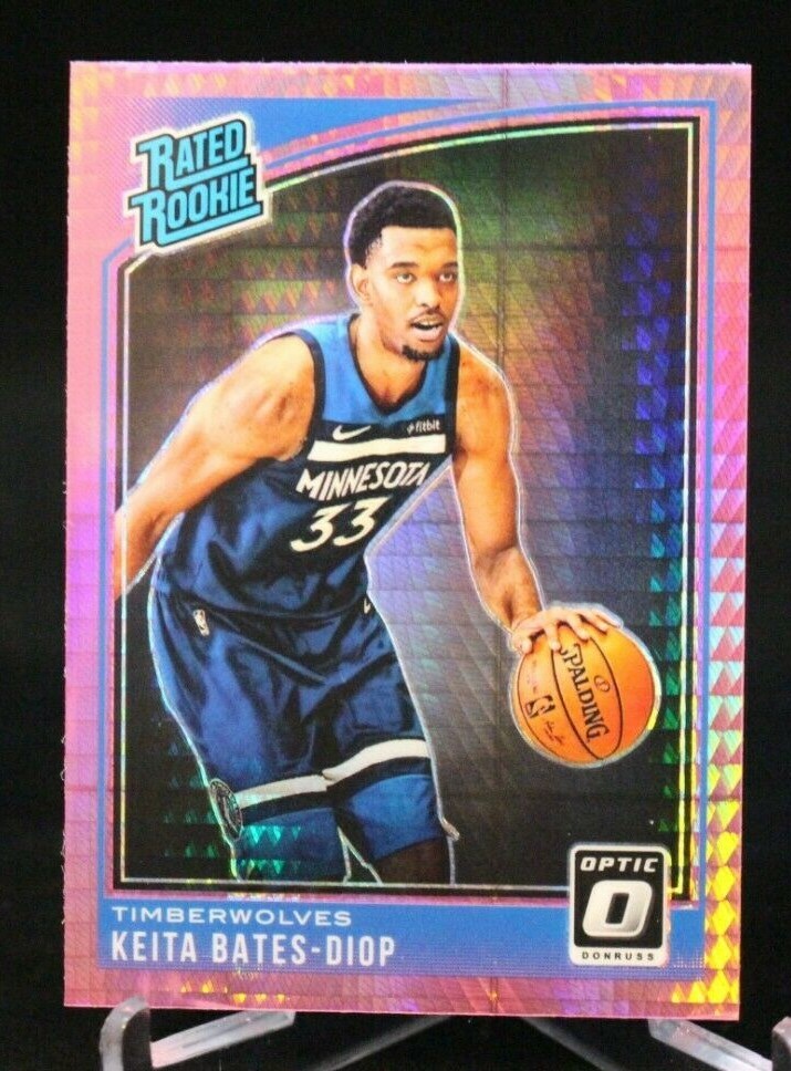 2018-19 Donruss Optic Hyper Pink Rated Rookie #191 Keita Bates-Diop Timberwolves