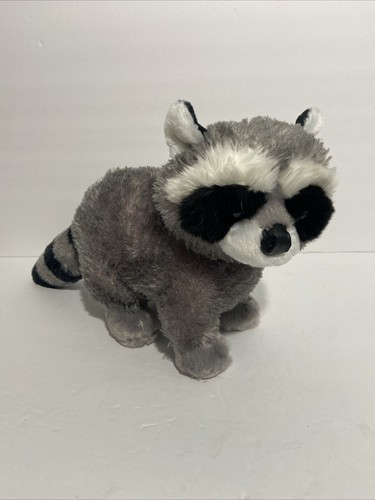 Aurora Mini Flopsies Rascal Raccoon Plüschtier – 20 Cm, Grau-schwarz-weiß, Aus Recycelten Materialien