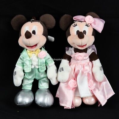 Tokyo Disney Resort Mickey & Minnie Pair Wedding Gift Plush Doll