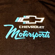 Chevrolet Motorsports T-Shirt Cars High Performance Racing Black Size XL
