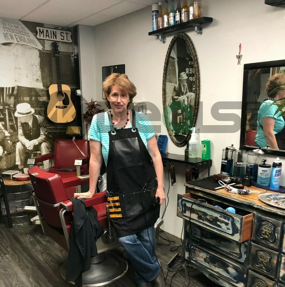 Professional Hairdress Barber Salon Apron, Hair Stylist Beautician Groming apron - Image 3 of 4