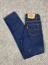 Vintage 80's Levi's 405 Jeans Boys Size 10 23x27 Jeans Slim Fit Straight Leg NOS