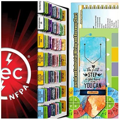 2020 NEC Code Book Tabs, NFPA 70 National Electrical Code Pre-Printed Tabs wi...