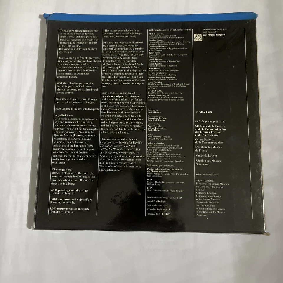 LOUVRE VIDEODISC LASERDISC VOL 1 Paintings/Drawings - Image 4 of 4