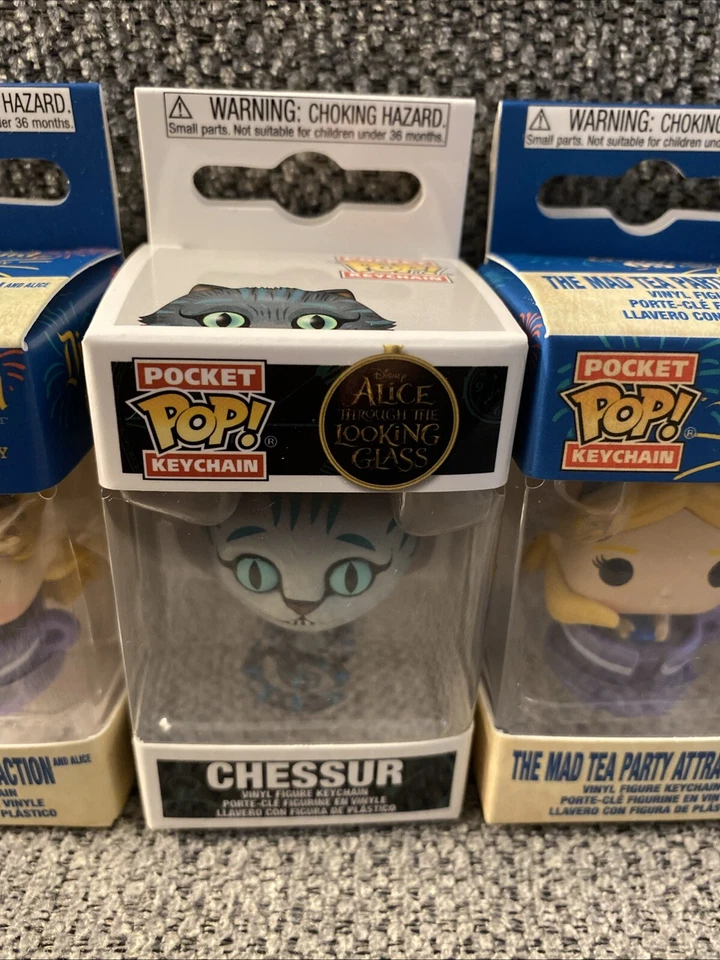 Funko Oficial Bolsillo Pop Llavero Ajedrez y Alicia en el País de las Maravillas 3 unidades Foto 3 de 4