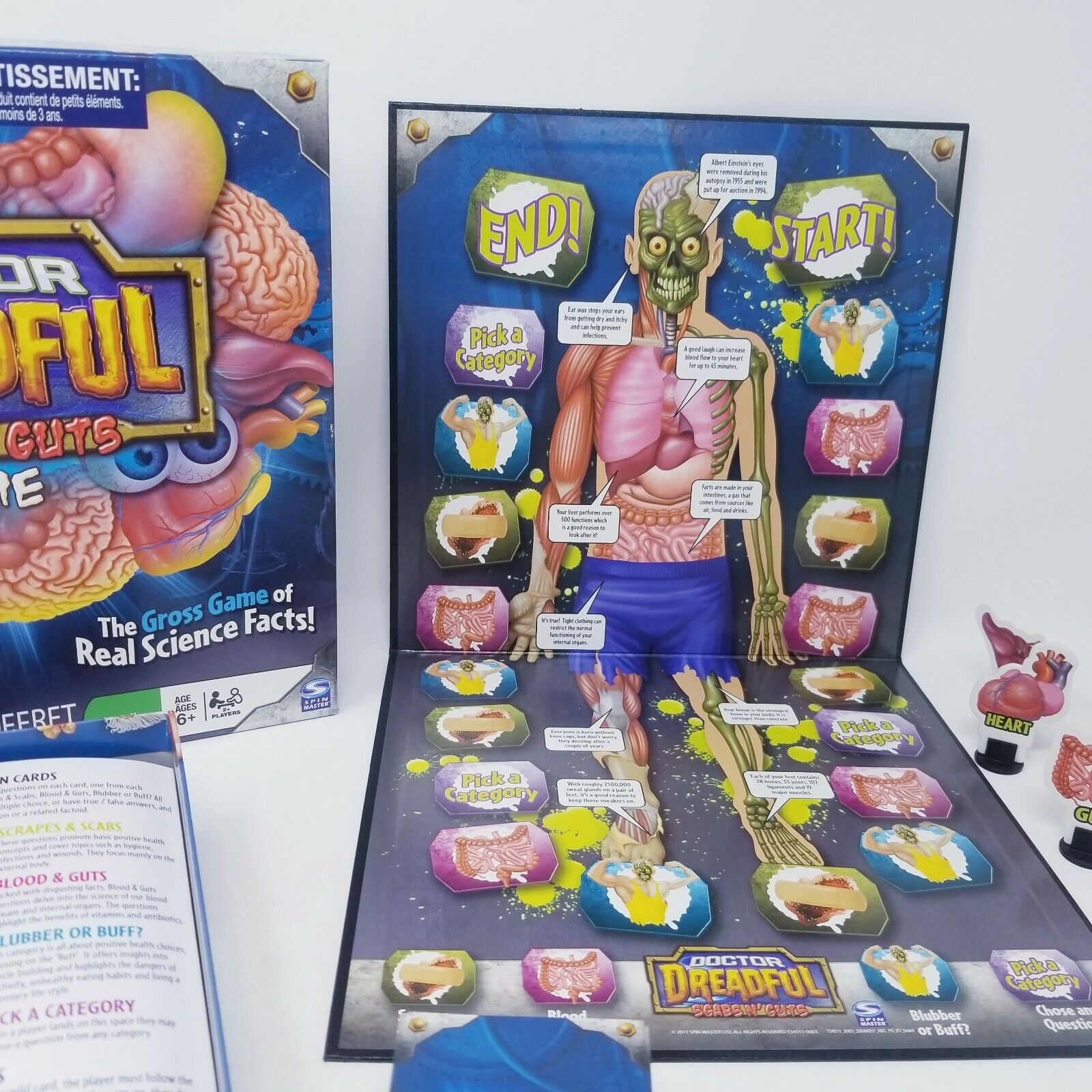 Doctor Dreadful Scabs N' Guts Board Game Spin Master horror zombie