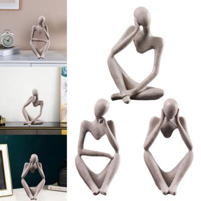 Kreativer Denker Skulptur Figur Haus Statuen Moderne Ornamente