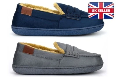 JO & JOE Niños Mocasín Pantuflas Niños Pantuflas Junior Pantuflas Cálidas Cómodas Gamuza Tallas 1-6