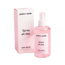 Grace And Stella Spray All Day Hydrating Rose Facial Spray 8.11 Fl OZ - SEALED!