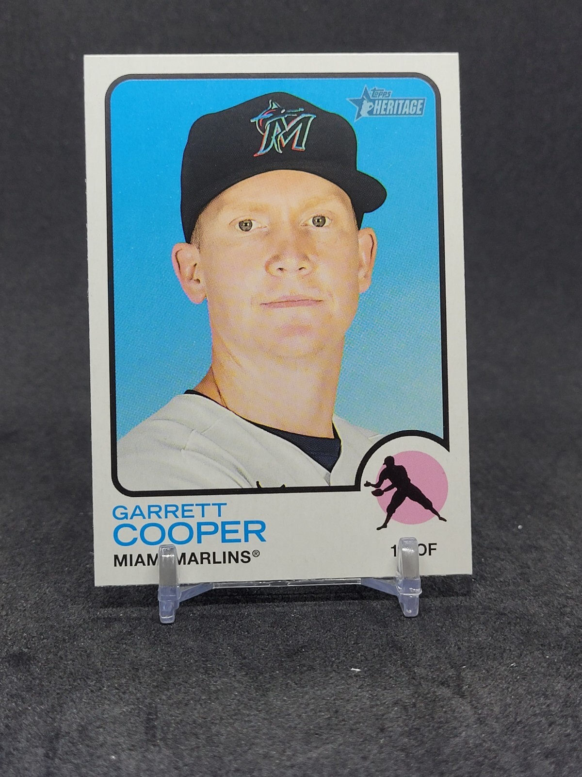 2022 Topps Heritage Garrett Cooper High Number SP #412 Miami Marlins
