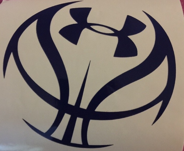 Under Armour Basketball Logo Vinyl Window Decal Sticker 5