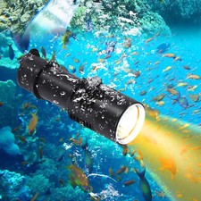 Dive Light, Compact Bright Diving Torch, Submersible Flashlight for divers
