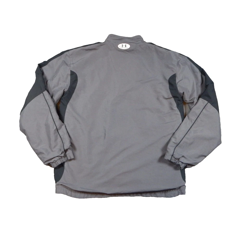 Chaqueta Under Armour Para Hombre Pequeña Gris Forrada de Vellón Cremallera Completa Rendimiento Exterior Foto 2 de 4