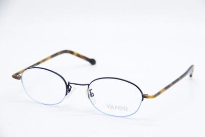 NEW VANNI V3696 C264 BLUE HAVANA AUTHENTIC EYEGLASSES FRAMES 47-21