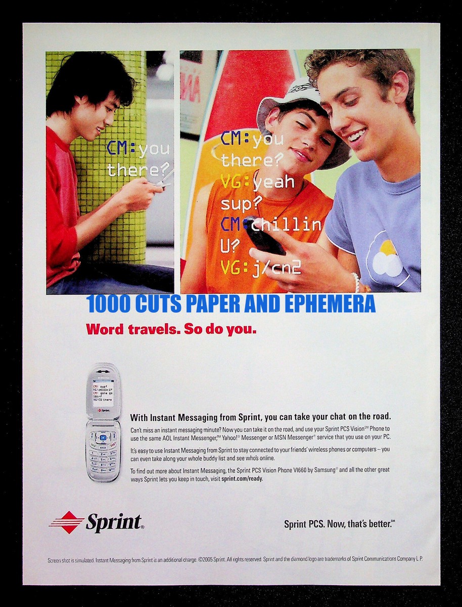 Sprint Telecom VI660 Samsung Cell Phone 2005 Print Magazine Ad