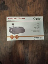 Homemate Electric Throw Heated Blanket - 50"x60" with 1/2/4/6/8 Hours Auto-Off
