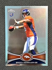 2012 Topps Chrome Football Brock Osweiler Denver Broncos Rookie RC #210