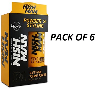 NISHMAN P1 Mattifying Volume Powder - PACK OF 6