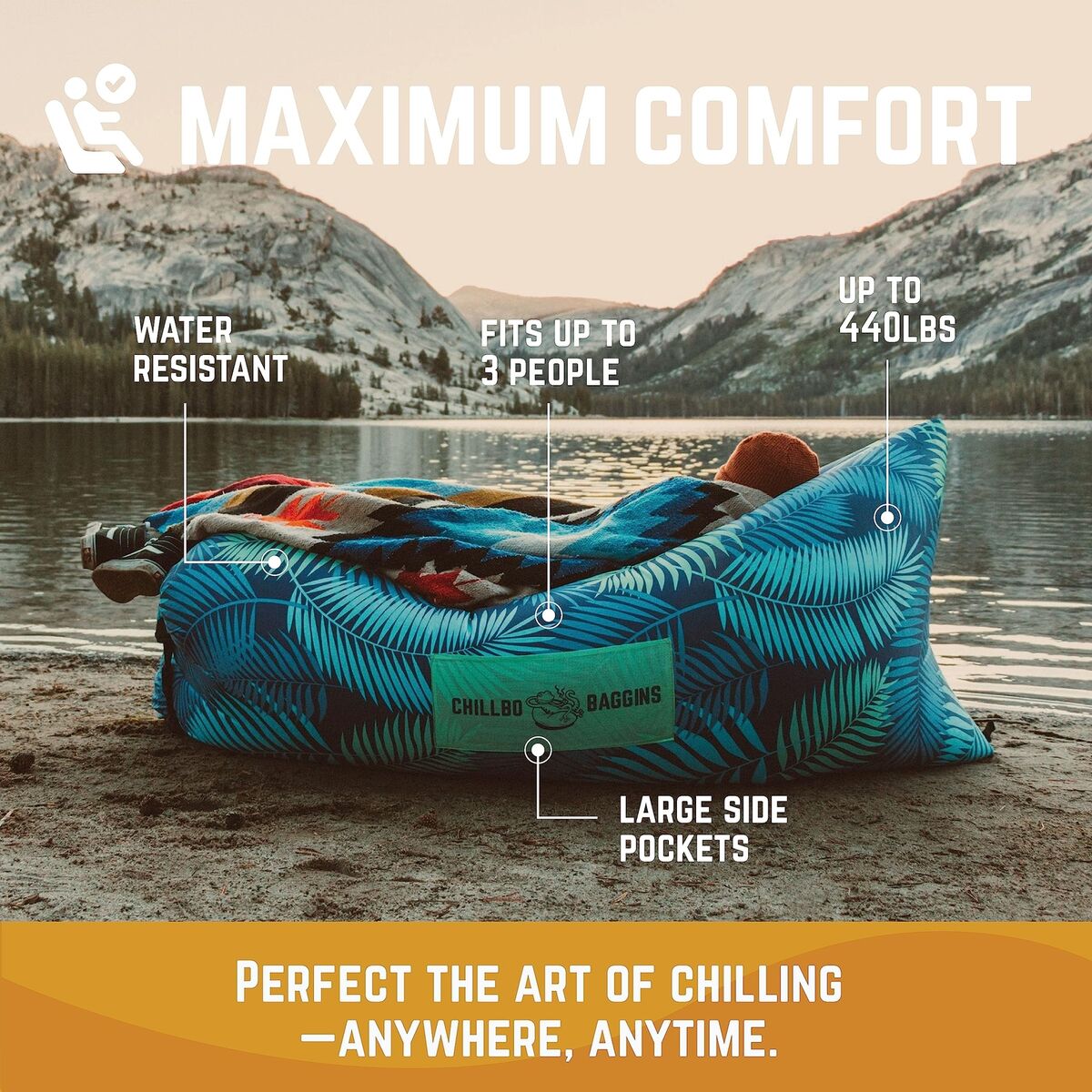 Chillbo Shwaggins Inflatable Couch – Cool Inflatable Lounger Chillbo Shwaggins Inflatable Couch – Cool Inflatable Lounger