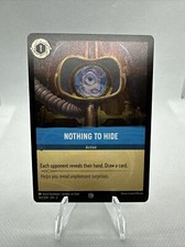 Disney Lorcana Rise of the Floodborn Cold Foil Nothing To Hide Action 165/204