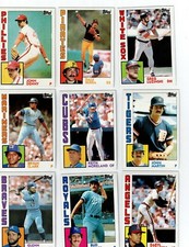 1984 TOPPS BASEBALL COMPLETE YOUR SET U PICK 1-250