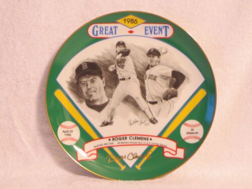 Hackett American Collector Plate Roger Clemens Signature Edition 1986 84/200 - Picture 1 of 5