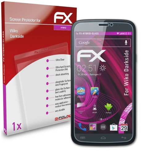 Pellicola Protettiva Brotect AirGlass Per Wiko View 3 Lite, Vetro Ibrido Flessibile, Durezza 9H, Trasparente - 3