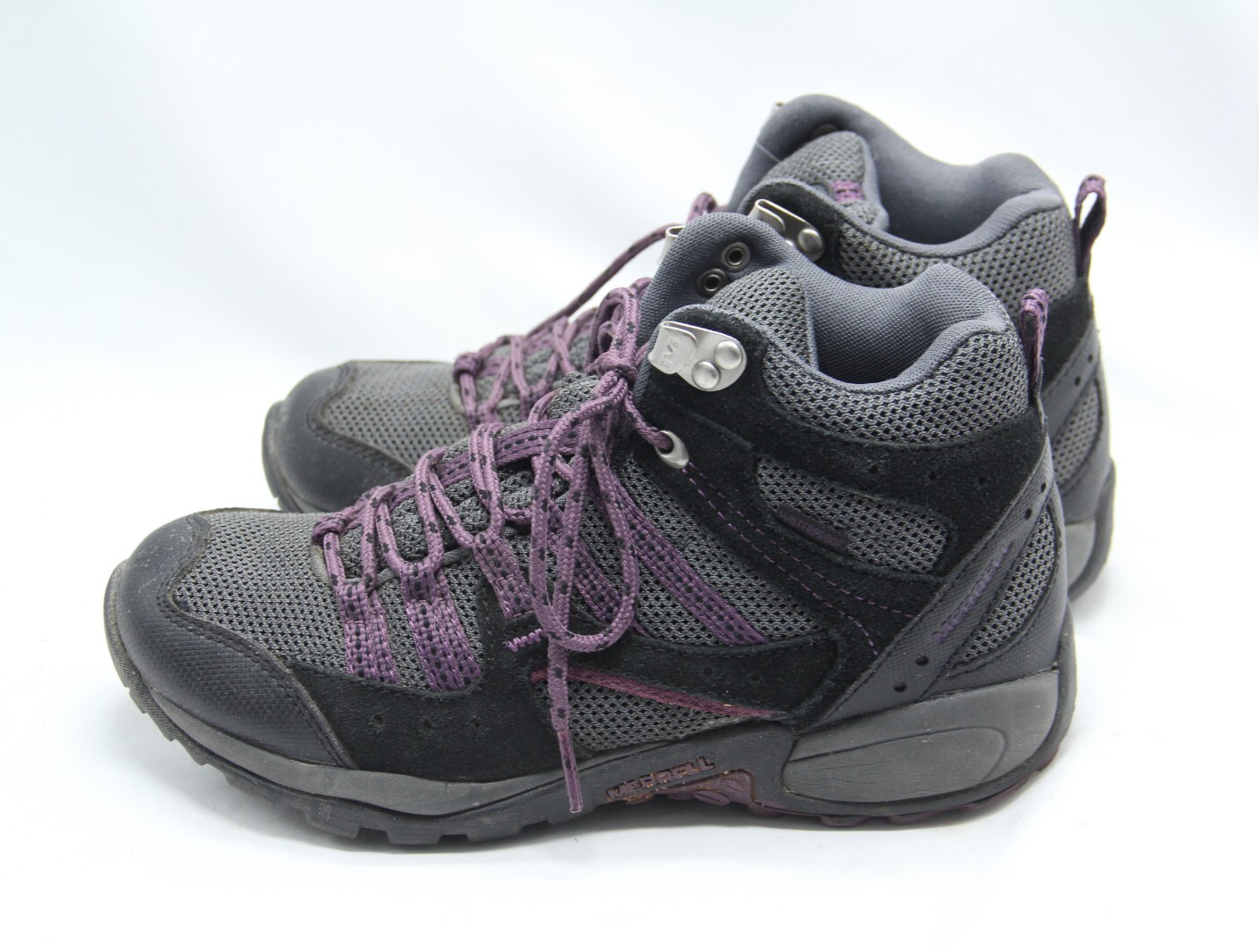 Merrell Tuskora scarponi da trekking donna taglia 6 5 nero viola scarpe impermeabili trail
