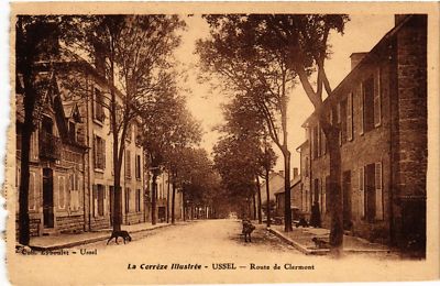 CPA USSEL - Route de CLERMONT (692584)