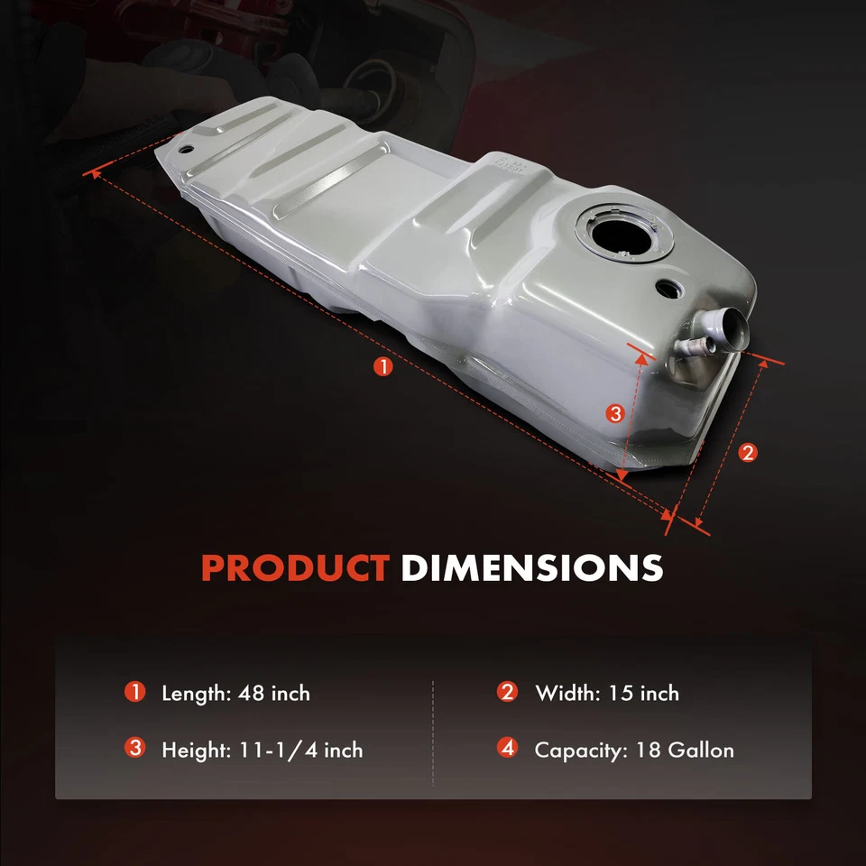 Tanque de combustible de 18 galones para Chevrolet Blazer 1995 GMC Jimmy 1995 con anillo de bloqueo y junta tórica Foto 4 de 4