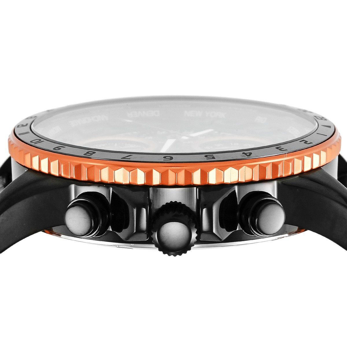 ANGEL CLOVER MOS44BK-BK 腕時計 Angel Clover MONDO SOLAR Men's Black Solar Quartz Ref
