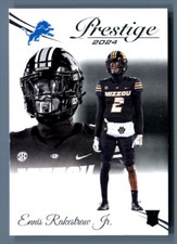 2024 Panini Prestige ENNIS RAKESTRAW JR RC BASE #323 Detroit Lions