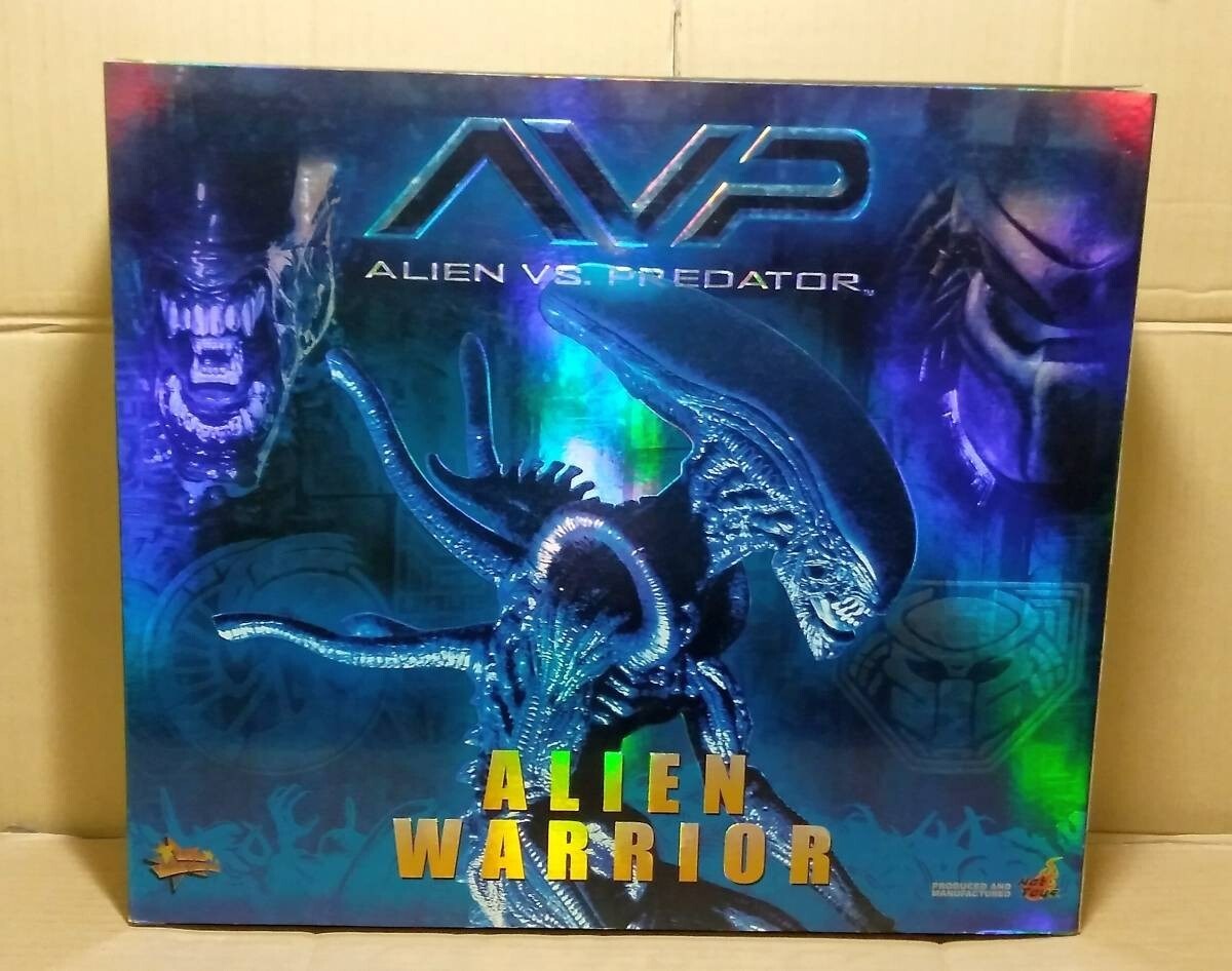 USED Hot Toys Alien Warrior 1/6 Action Figure AVP Alien VS