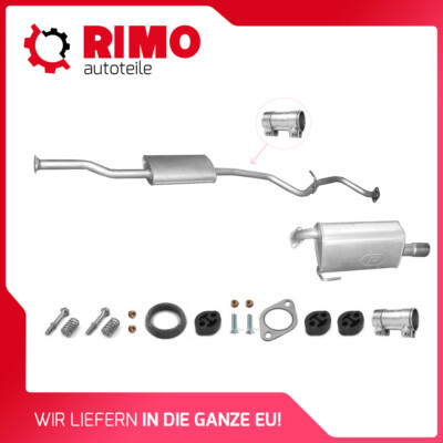 für Subaru Legacy IV 2.0 Stufenheck Kombi Auspuffanlage Mittel+Endschalldämpfer