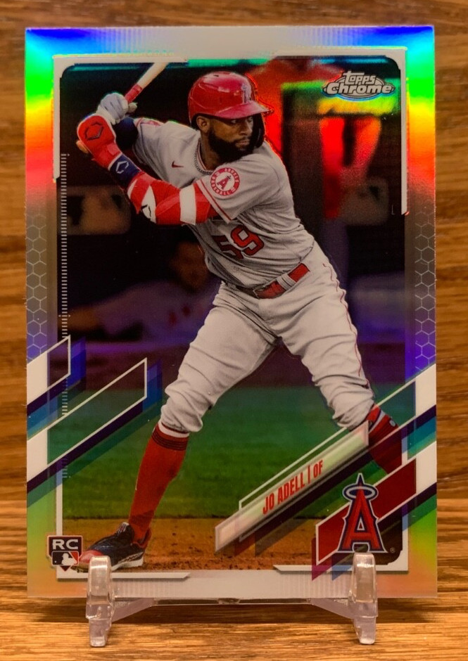 JO ADELL Refractor Rookie Card | 2021 Topps Chrome Los Angeles ANGELS #142