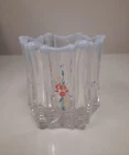Vintage 4" Fenton Vulcan Hand Painted and Signed Opalescent Vase/Candle Holder