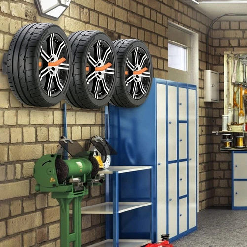 4/8 x Autoreifen Wandhalter Haltebügel Reifen Felgen Haken Baum Regal Halterung - Bild 6 von 20