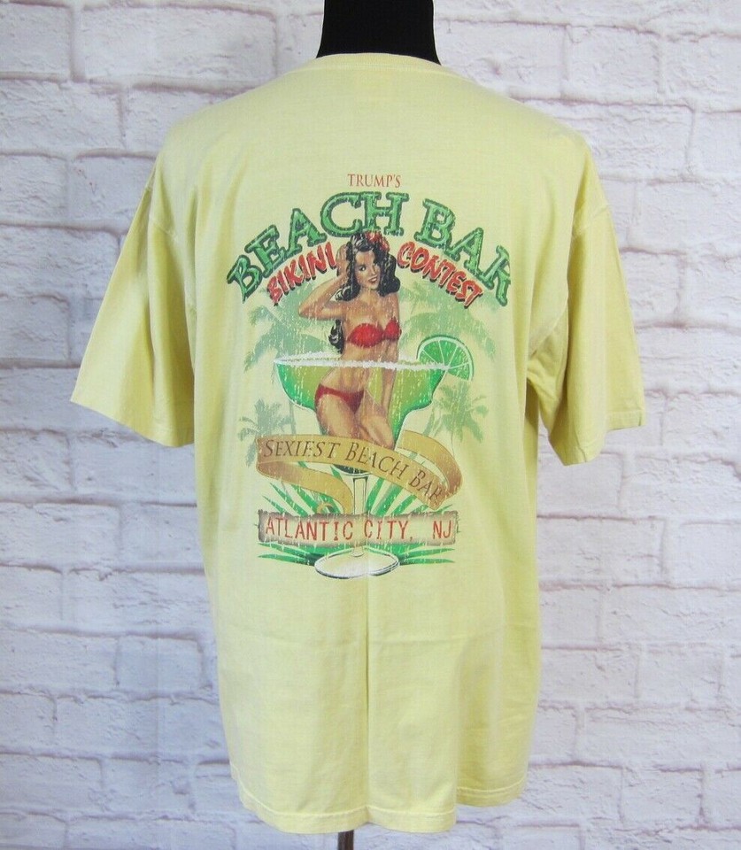 Donald Trump's Beach Bar Atlantic City Bikini Contest Vintage T Shirt
