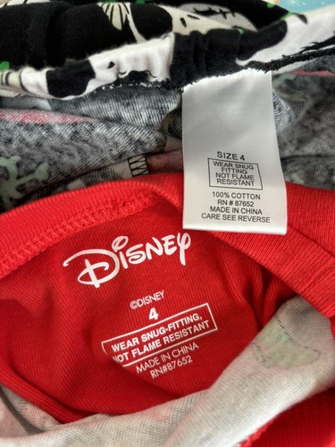 NWT Disney Nightmare Before Christmas child size 4 Set Pajamas 2 pc set Cotton - Picture 7 of 7