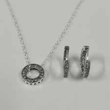 and pave hoop earrings set pandora pave round necklace