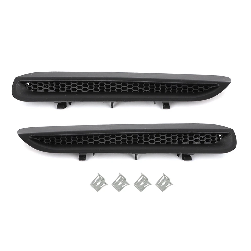 For 2008 2009 Pontiac G8 GT GXP Hood Scoops Grilles Vents PAIR LH & RH w/ Clips Foto 2 de 4