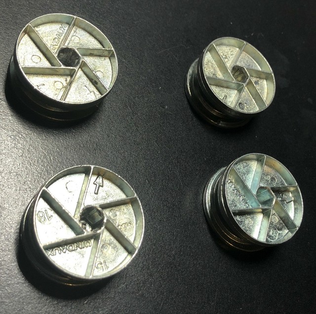 4x Ikea Eccentric Case CamLock Nut Large 35mm Diameter Part 114670