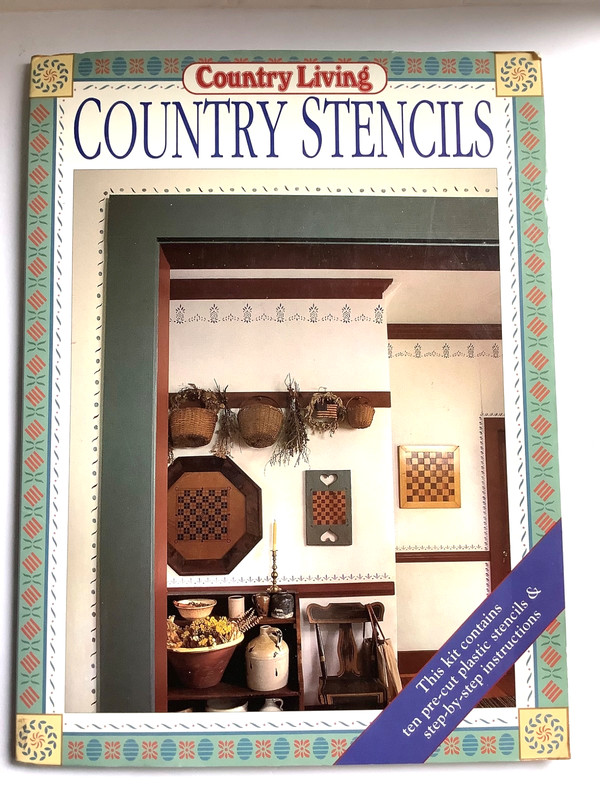 1993 Country Living Magazine Country Stencils Uncut Unused 10 Plastic Sheets