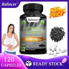 Activated Charcoal 120 Capsules, 1200mg - Quality Activated Charcoal