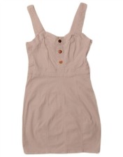 GUESS Womens Sleeveless Sheath Dress UK 6 XS White Cotton AG07
