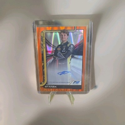 2025 Topps Chrome F1 Roman Stanek Autograph Auto Orange Refractor 16/25 #CAC-STA