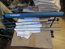 stunning unused blue sage motive 1090 fly fishing rod 4 pce 9' 10# case