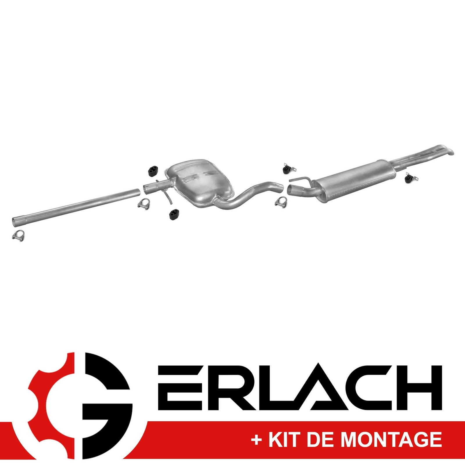 Échappement silencieux pour VW Vento 1.9 TDI anti-corrosion acier